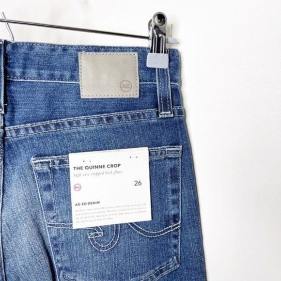 AG Quinne High Waist Crop Flare Jeans  - Picture 4 of 8